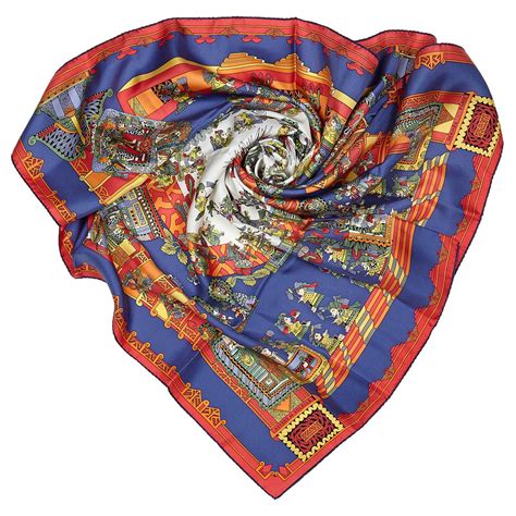 foulard hermes astres et soleils|Hermès ASTRES et SOLEILS Soie Multicolore ref.109115.